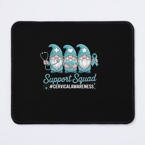 Item preview, Cervical Cancer Awareness Gnome Support Squad Teal Ribbon designed and sold by EllenJast.