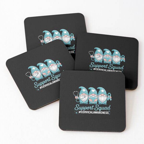 Item preview, Cervical Cancer Awareness Gnome Support Squad Teal Ribbon designed and sold by EllenJast.