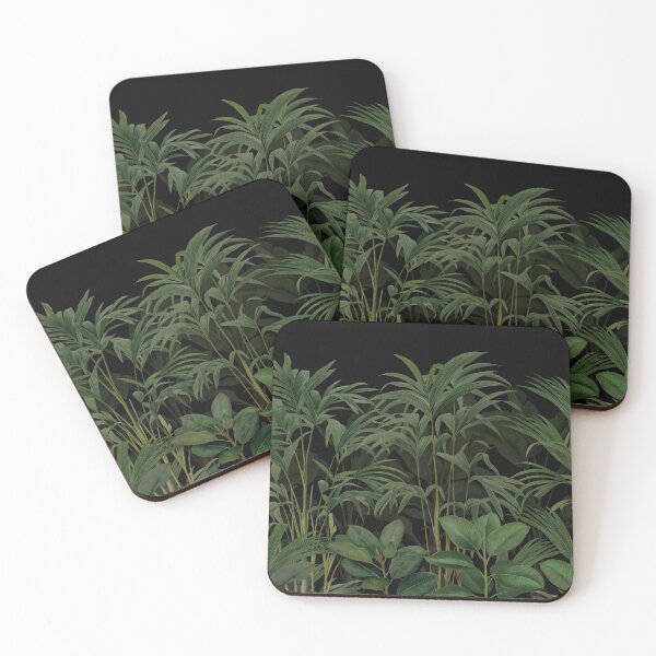 Item preview, Tropical Escape Jungle Paradise Black designed and sold by artsandsoul.