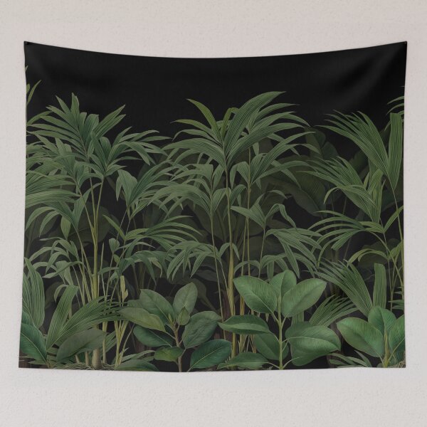 Item preview, Tropical Escape Jungle Paradise Black designed and sold by artsandsoul.