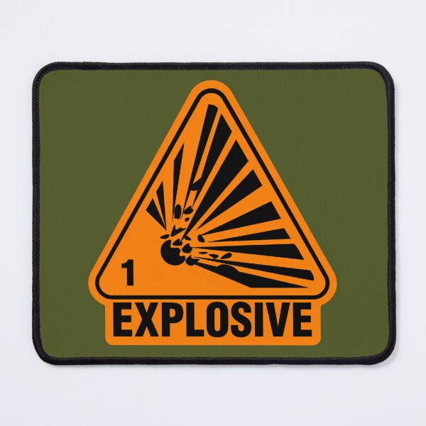 Item preview, Explosive Hazard Sign – Minimalist Warning Symbol Design designed and sold by BestDetailer.