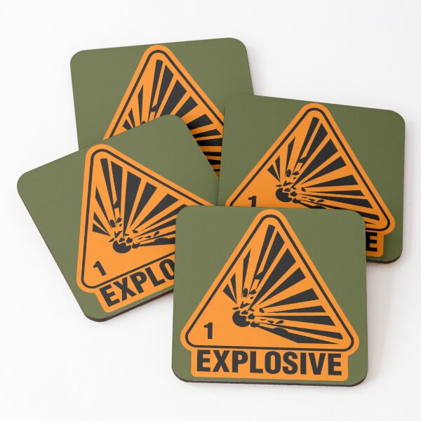 Item preview, Explosive Hazard Sign – Minimalist Warning Symbol Design designed and sold by BestDetailer.