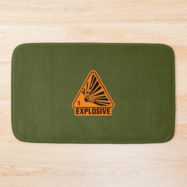 Item preview, Explosive Hazard Sign – Minimalist Warning Symbol Design designed and sold by BestDetailer.