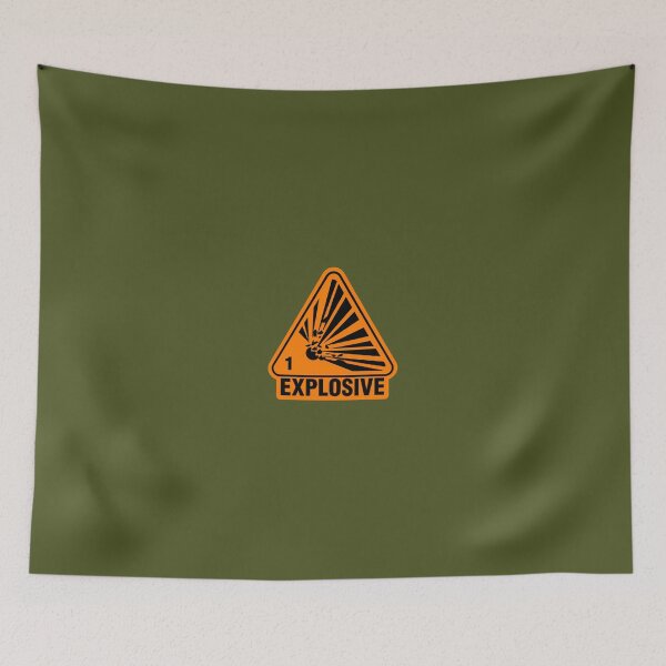 Item preview, Explosive Hazard Sign – Minimalist Warning Symbol Design designed and sold by BestDetailer.