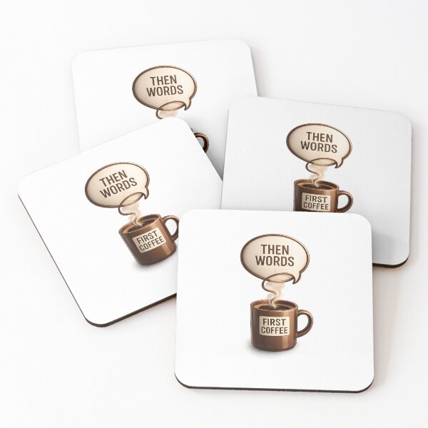 Item preview, First Coffee Then Words Funny Coffee Lover Quote | Minimalist 3D Coffee Mug Design designed and sold by Divakar Fashion.