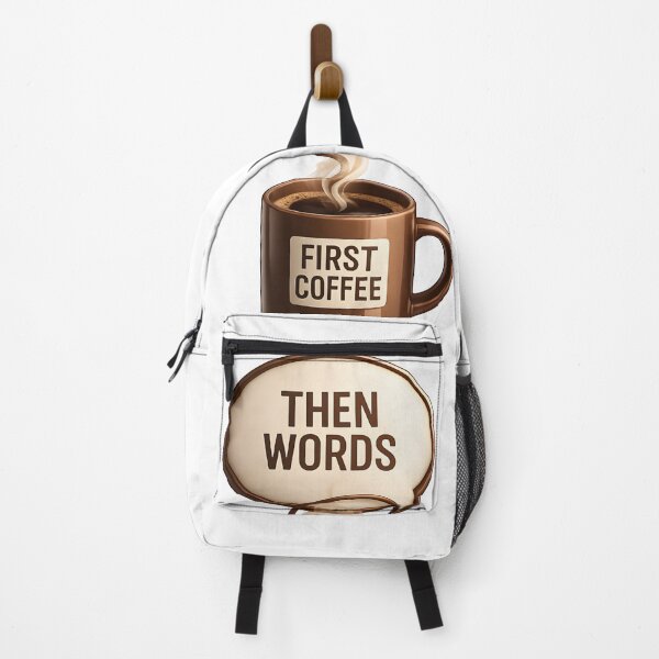 Item preview, First Coffee Then Words Funny Coffee Lover Quote | Minimalist 3D Coffee Mug Design designed and sold by Divakar Fashion.