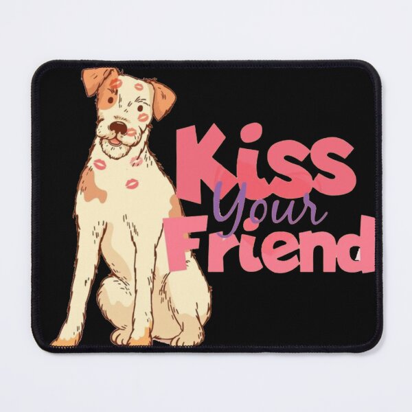 Item preview, Kiss Your Friend - Cute Dog with Lipstick Kisses Illustration designed and sold by GenZFashion000.