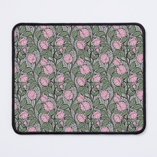 Item preview, Medium Soft Pink Peony Art Nouveau Sage Green Botanical Pattern designed and sold by DColourMuse.