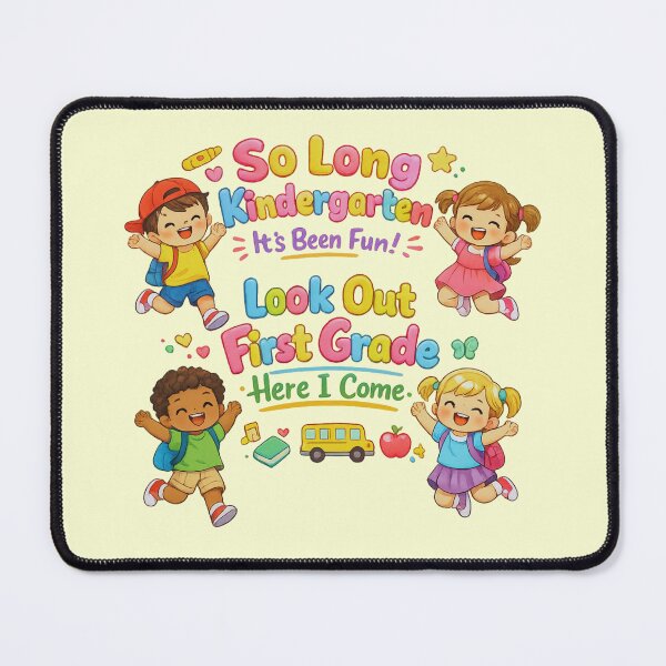 Item preview, Cute Kids So Long Kindergarten First Grade Here I Come Kids Graduation Gift designed and sold by Im-Ara.