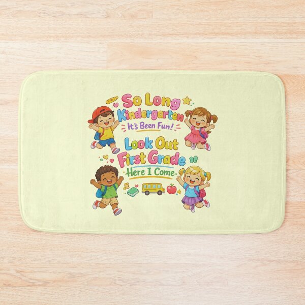 Item preview, Cute Kids So Long Kindergarten First Grade Here I Come Kids Graduation Gift designed and sold by Im-Ara.