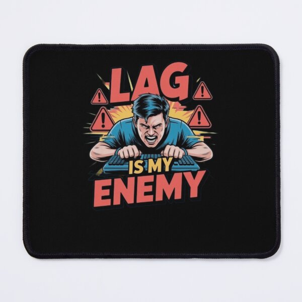Item preview, “Lag Is My Enemy Gamer Rage Funny Gaming Art work designed and sold by Art Bloom Studio.