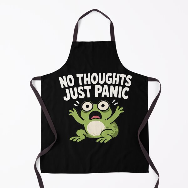 Item preview, No Thoughts Just Panic Frog Shirt, Funny Anxiety Meme T-Shirt, Student Stress Tee, College Finals Humor, Panic Mode Funny Gift designed and sold by VibeOffline Studio.