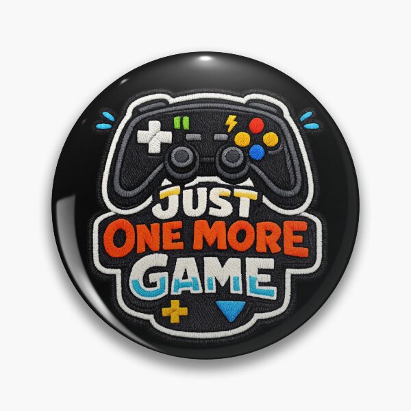 Item preview, Just One More Game Patch - Embroidered Controller Gaming Art designed and sold by myforestfog.