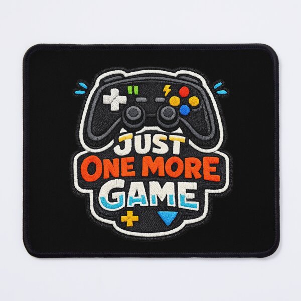 Item preview, Just One More Game Patch - Embroidered Controller Gaming Art designed and sold by myforestfog.