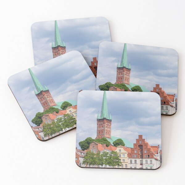 Item preview, Historic houses on the Obertrave with St. Peter's Church, Lübeck designed and sold by Torsten  Krüger.