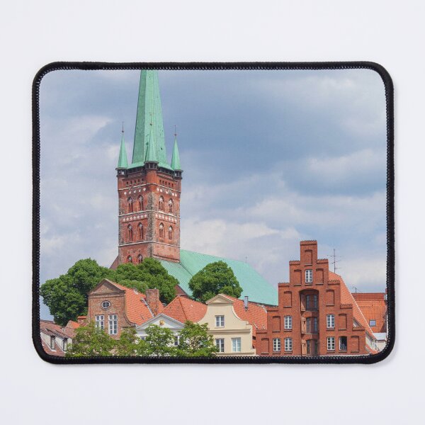 Item preview, Historic houses on the Obertrave with St. Peter's Church, Lübeck designed and sold by Torsten  Krüger.