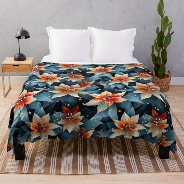 Item preview, Hibiscus flower abstract seamless pattern designed and sold by Leylita Design.