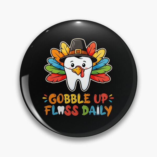 Item preview, Funny Turkey Tooth Gobble Up Floss Daily designed and sold by graphixpolash.