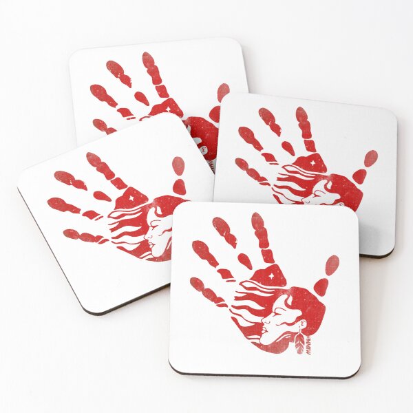 Item preview, Red Hand #MMIW Native American designed and sold by zalafliyawop.