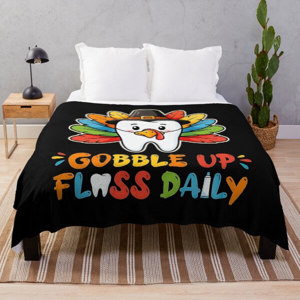 Item preview, Funny Turkey Tooth Gobble Up Floss Daily designed and sold by graphixpolash.