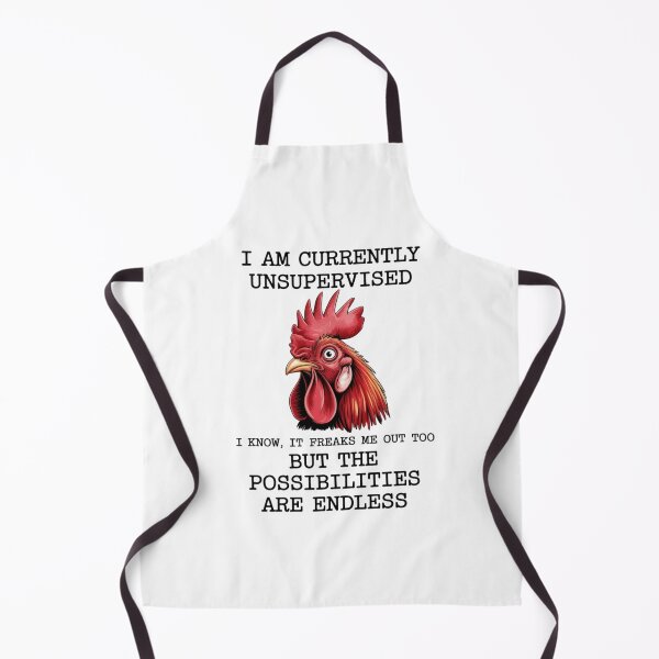 Item preview, Currently Unsupervised Funny Rooster Chicken Humor designed and sold by Small Mandarin.