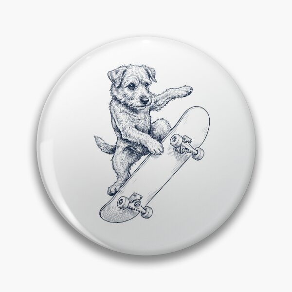 Item preview, Vintage Norwich Terrier Skateboarding Skate Dog Dad Lover designed and sold by DoodleTortle.