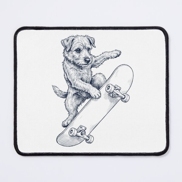 Item preview, Vintage Norwich Terrier Skateboarding Skate Dog Dad Lover designed and sold by DoodleTortle.