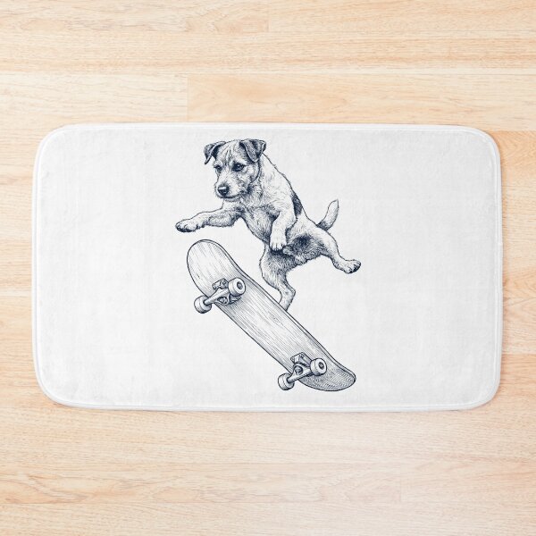Item preview, Vintage Patterdale Terrier Skateboarding Skate Dog Dad Lover designed and sold by DoodleTortle.