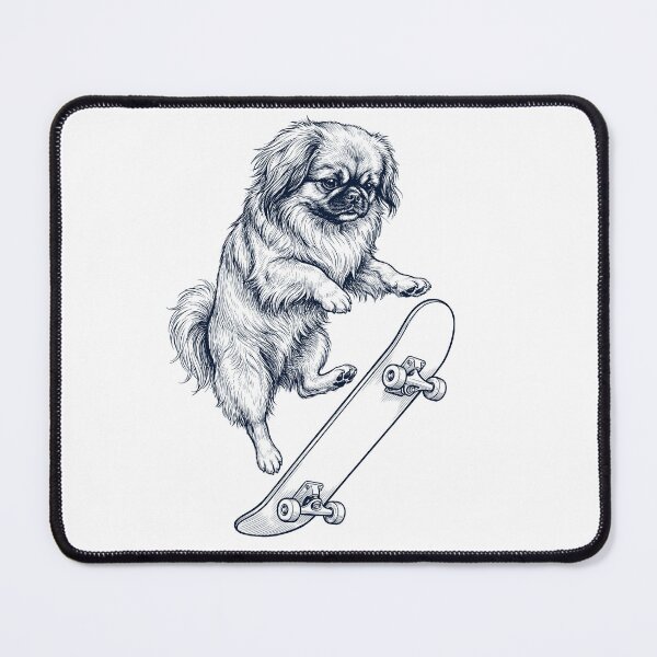 Item preview, Vintage Pekingese Skateboarding Skate Dog Dad Lover designed and sold by DoodleTortle.