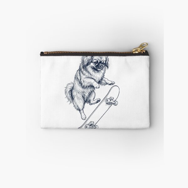 Item preview, Vintage Pekingese Skateboarding Skate Dog Dad Lover designed and sold by DoodleTortle.