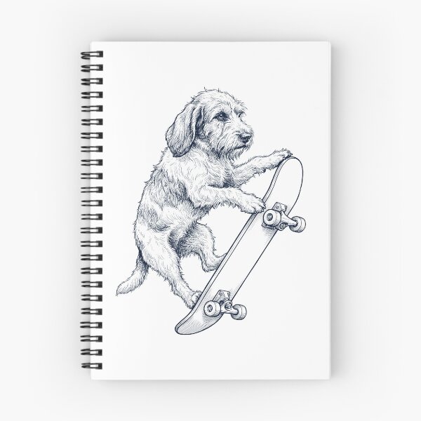 Item preview, Vintage Petit Basset Griffon Vendeen Skateboarding Skate Dog Dad Lover designed and sold by DoodleTortle.