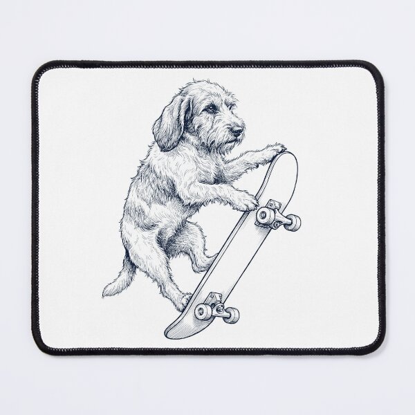 Item preview, Vintage Petit Basset Griffon Vendeen Skateboarding Skate Dog Dad Lover designed and sold by DoodleTortle.