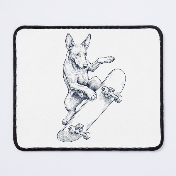 Item preview, Vintage Pharaoh Hound Skateboarding Skate Dog Dad Lover designed and sold by DoodleTortle.