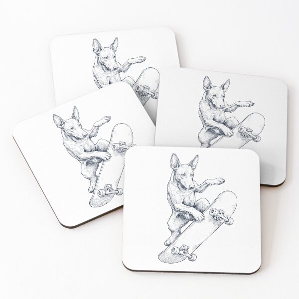 Item preview, Vintage Pharaoh Hound Skateboarding Skate Dog Dad Lover designed and sold by DoodleTortle.