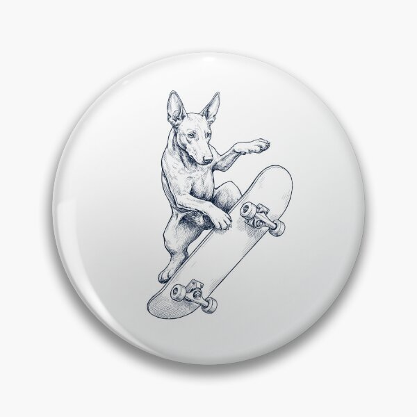Item preview, Vintage Pharaoh Hound Skateboarding Skate Dog Dad Lover designed and sold by DoodleTortle.