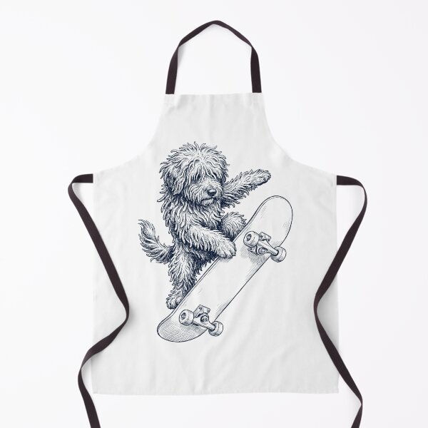 Item preview, Vintage Puli Skateboarding Skate Dog Dad Lover designed and sold by DoodleTortle.