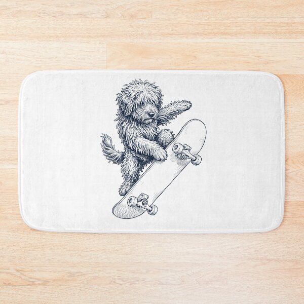 Artikelvorschau, Vintage Puli Skateboarding Skate Dog Dad Lover entworfen und verkauft von DoodleTortle.