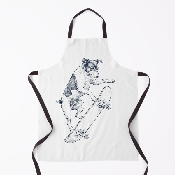 Item preview, Vintage Rat Terrier Skateboarding Skate Dog Dad Lover designed and sold by DoodleTortle.