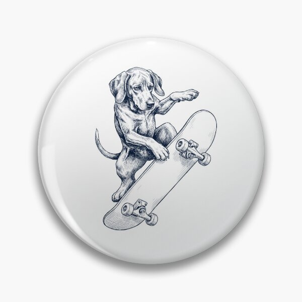 Item preview, Vintage Redbone Coonhound Skateboarding Skate Dog Dad Lover designed and sold by DoodleTortle.