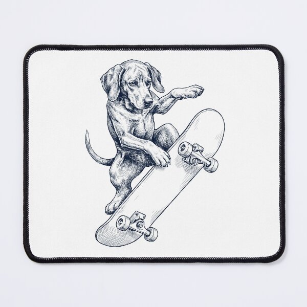 Item preview, Vintage Redbone Coonhound Skateboarding Skate Dog Dad Lover designed and sold by DoodleTortle.