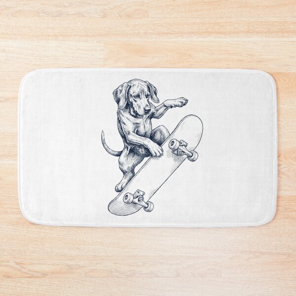 Item preview, Vintage Redbone Coonhound Skateboarding Skate Dog Dad Lover designed and sold by DoodleTortle.