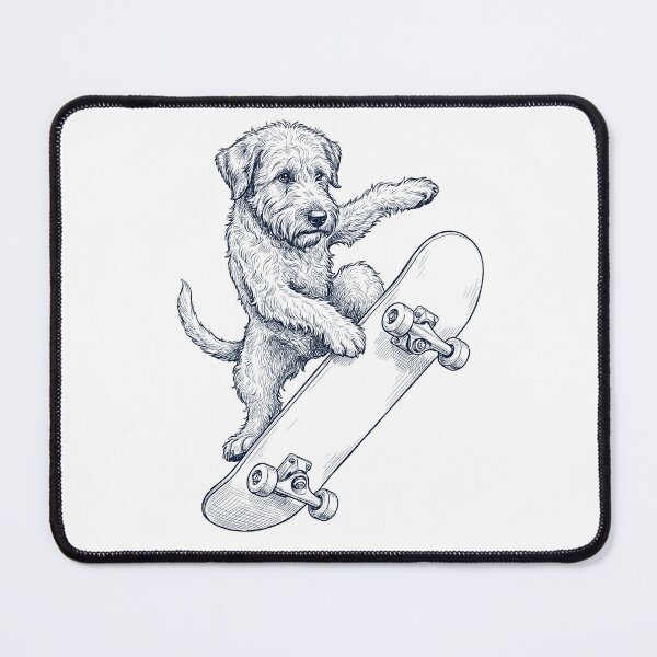 Artikelvorschau, Vintage Soft Coated Wheaten Terrier Skateboard fahrender Skatehund Papa-Liebhaber entworfen und verkauft von DoodleTortle.