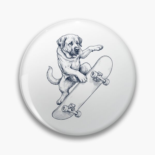 Item preview, Vintage Spanish Mastiff Skateboarding Skate Dog Dad Lover designed and sold by DoodleTortle.