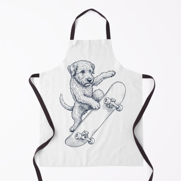 Artikelvorschau, Vintage Soft Coated Wheaten Terrier Skateboard fahrender Skatehund Papa-Liebhaber entworfen und verkauft von DoodleTortle.
