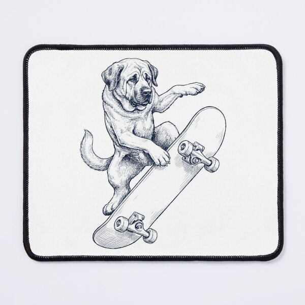 Item preview, Vintage Spanish Mastiff Skateboarding Skate Dog Dad Lover designed and sold by DoodleTortle.