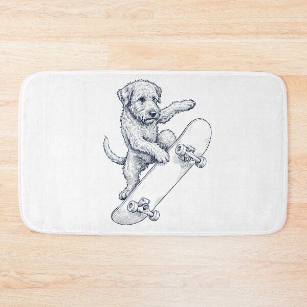 Artikelvorschau, Vintage Soft Coated Wheaten Terrier Skateboard fahrender Skatehund Papa-Liebhaber entworfen und verkauft von DoodleTortle.