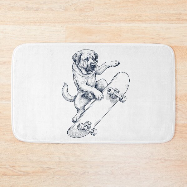 Item preview, Vintage Spanish Mastiff Skateboarding Skate Dog Dad Lover designed and sold by DoodleTortle.