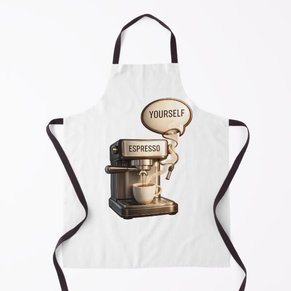 Item preview, Espresso Yourself Funny Coffee Quote | 3D Espresso Machine Design | Barista Humor Gift designed and sold by Divakar Fashion.