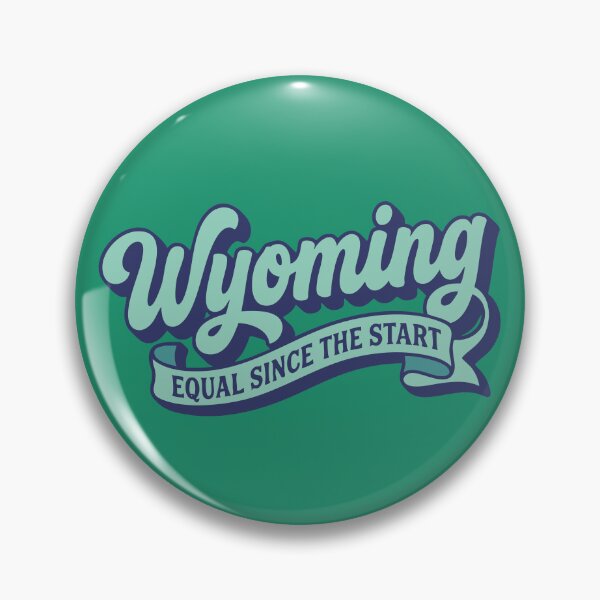 Item preview, Wyoming Equal Since The Start Retro 3D Script Americana Art designed and sold by Cozy-Old-Pub.