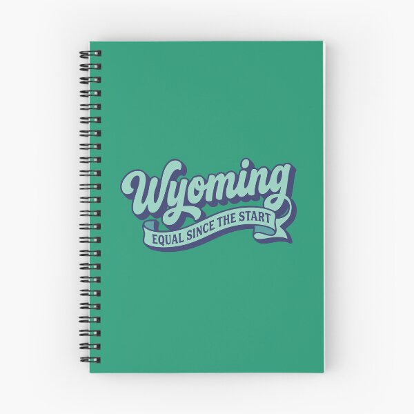 Item preview, Wyoming Equal Since The Start Retro 3D Script Americana Art designed and sold by Cozy-Old-Pub.